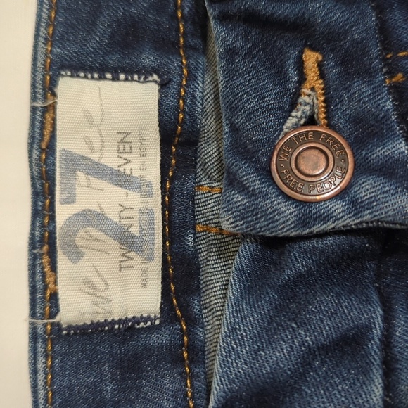 We The Free High Rise Skinny Jeans, Color Dark Wash Size 27 - Picture 14 of 15